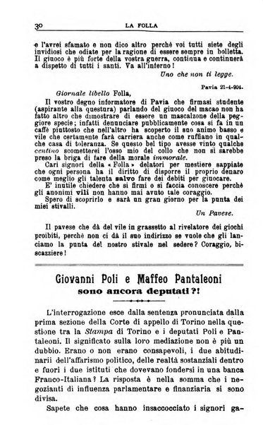 La folla periodico settimanale illustrato