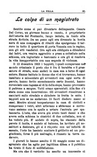 La folla periodico settimanale illustrato