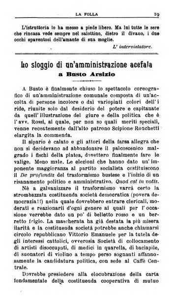 La folla periodico settimanale illustrato