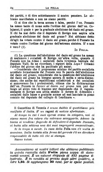 La folla periodico settimanale illustrato