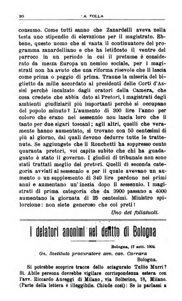 La folla periodico settimanale illustrato