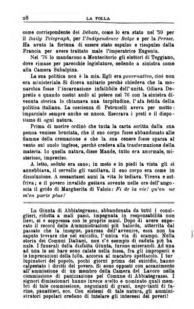 La folla periodico settimanale illustrato