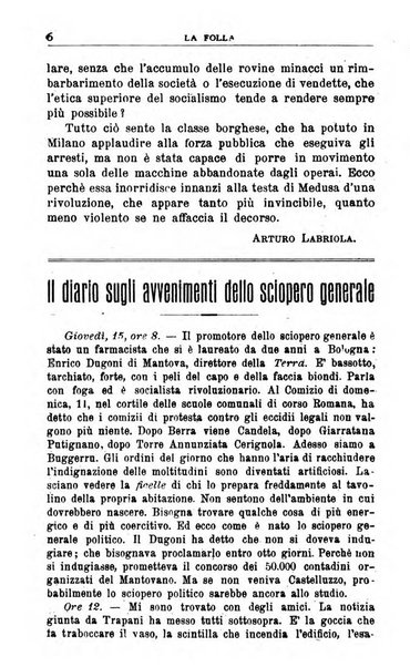 La folla periodico settimanale illustrato