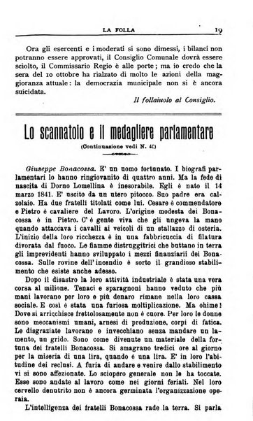 La folla periodico settimanale illustrato