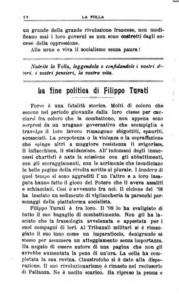 La folla periodico settimanale illustrato