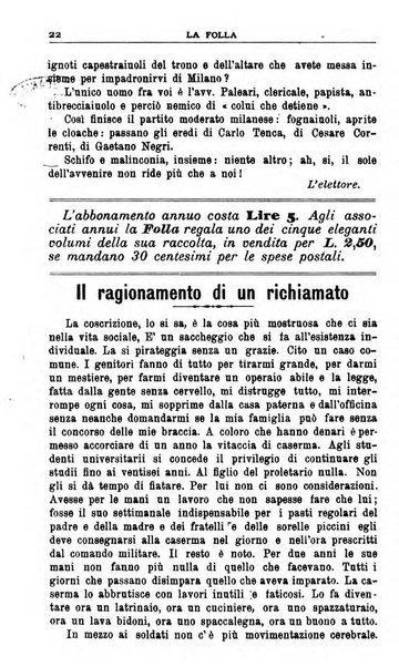 La folla periodico settimanale illustrato