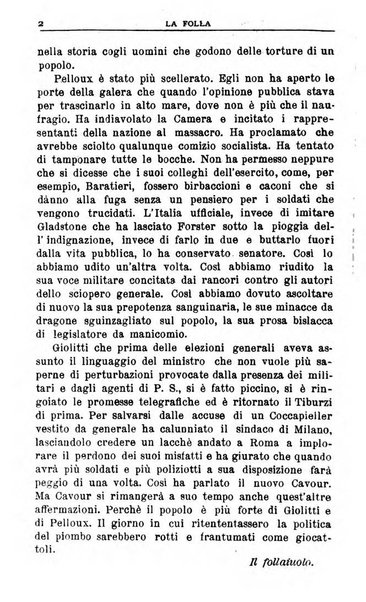 La folla periodico settimanale illustrato