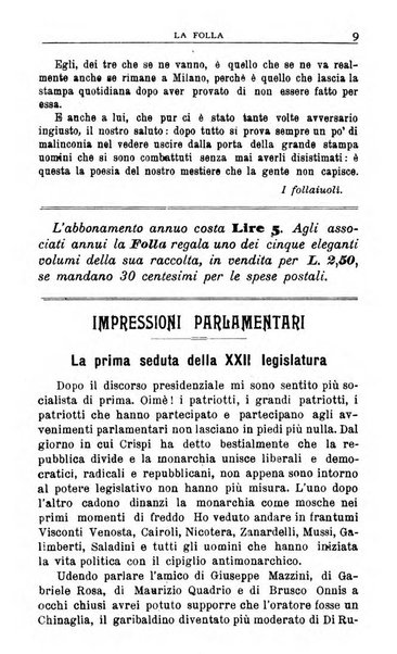 La folla periodico settimanale illustrato