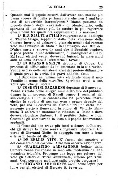 La folla periodico settimanale illustrato