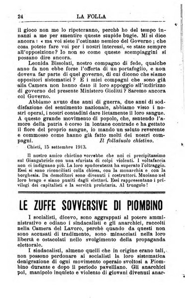 La folla periodico settimanale illustrato