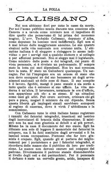 La folla periodico settimanale illustrato