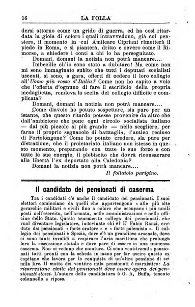 La folla periodico settimanale illustrato