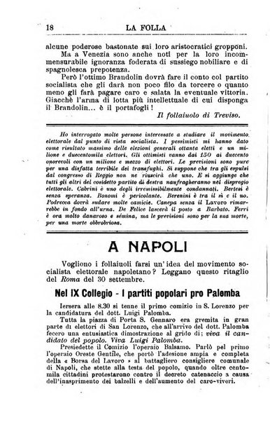 La folla periodico settimanale illustrato