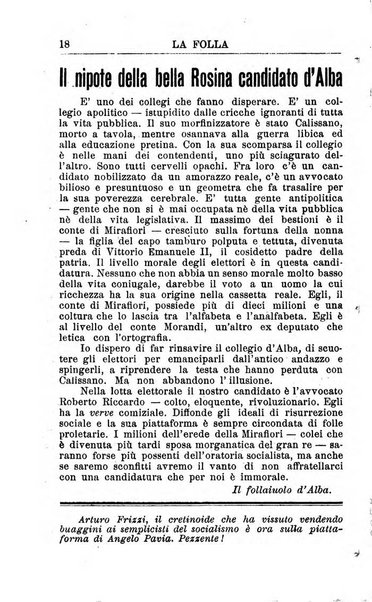 La folla periodico settimanale illustrato