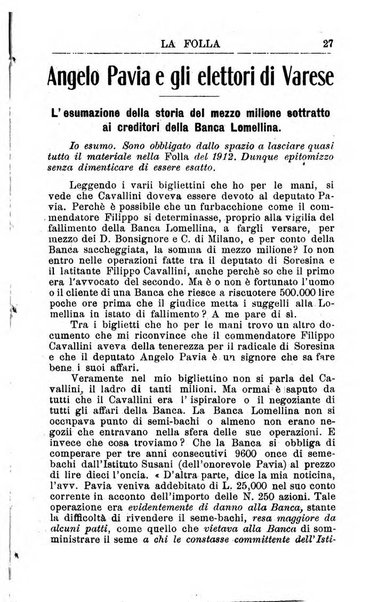 La folla periodico settimanale illustrato