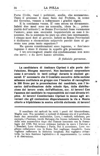 La folla periodico settimanale illustrato