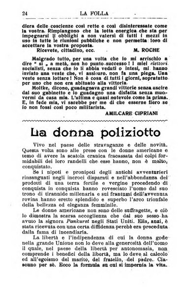 La folla periodico settimanale illustrato