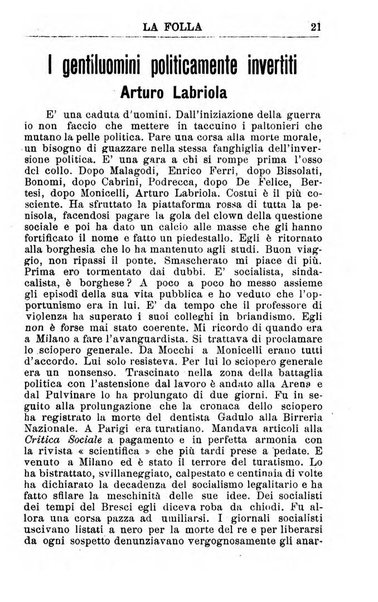 La folla periodico settimanale illustrato