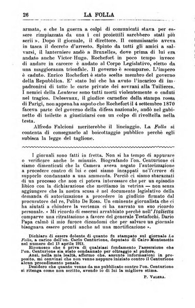 La folla periodico settimanale illustrato