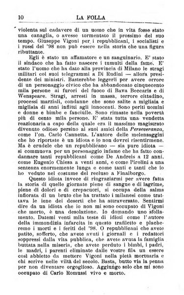 La folla periodico settimanale illustrato