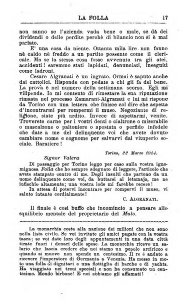 La folla periodico settimanale illustrato