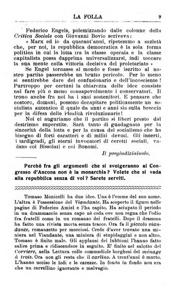 La folla periodico settimanale illustrato