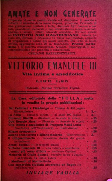 La folla periodico settimanale illustrato