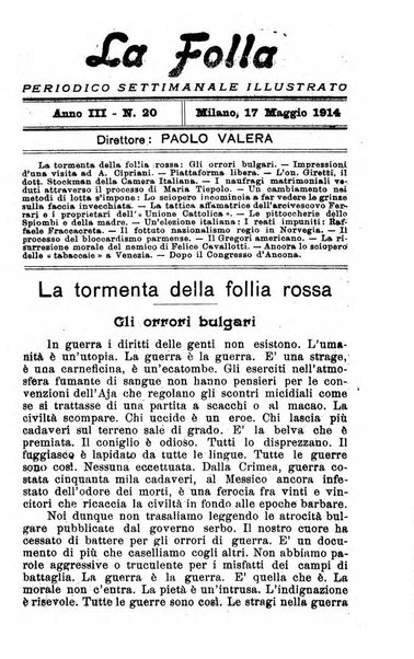 La folla periodico settimanale illustrato