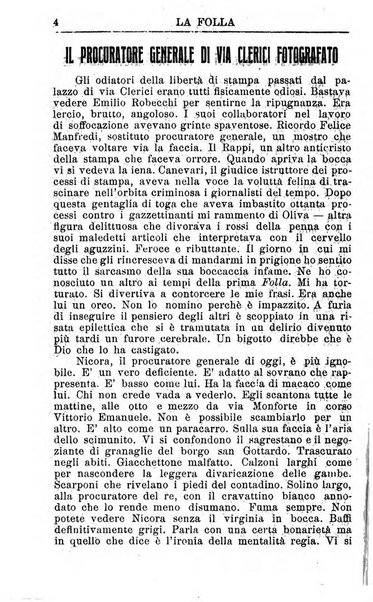 La folla periodico settimanale illustrato