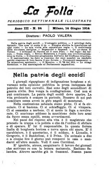 La folla periodico settimanale illustrato