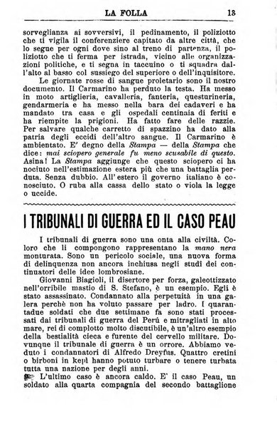 La folla periodico settimanale illustrato