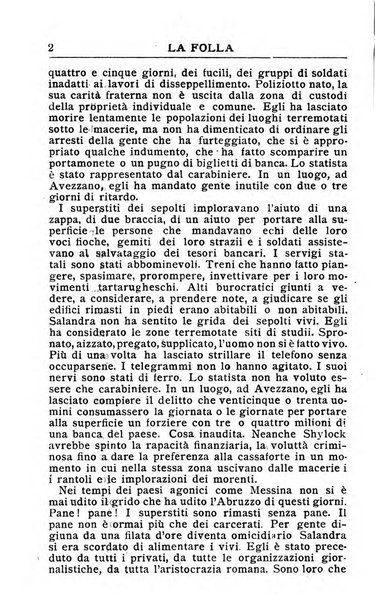 La folla periodico settimanale illustrato