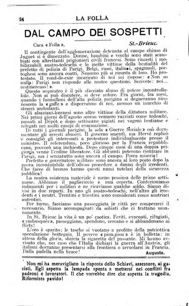 La folla periodico settimanale illustrato