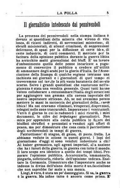 La folla periodico settimanale illustrato