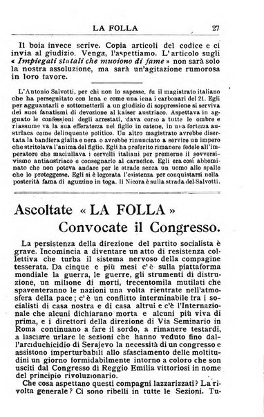 La folla periodico settimanale illustrato