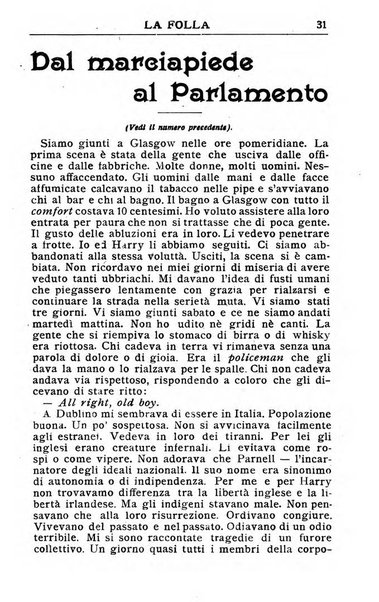 La folla periodico settimanale illustrato