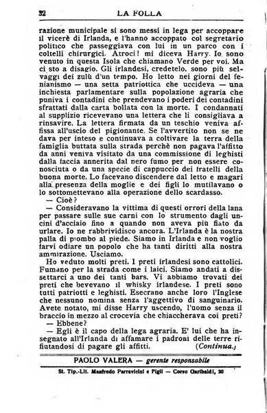 La folla periodico settimanale illustrato