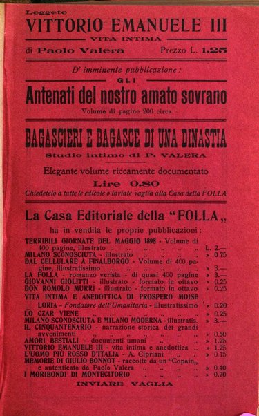 La folla periodico settimanale illustrato