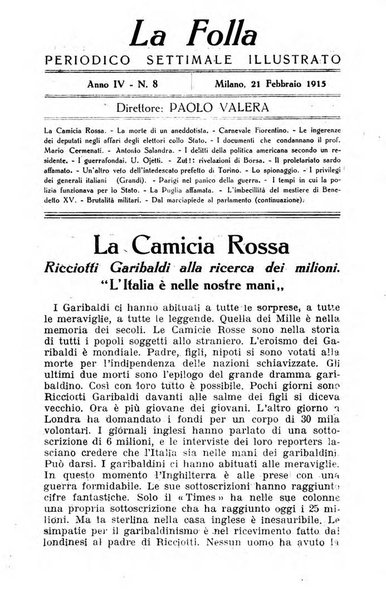 La folla periodico settimanale illustrato