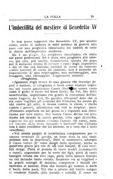 La folla periodico settimanale illustrato