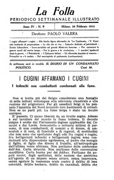 La folla periodico settimanale illustrato