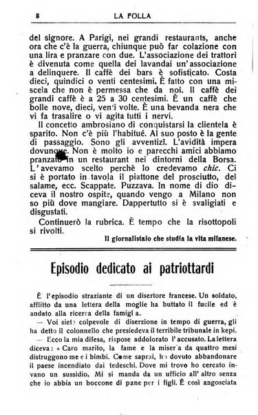 La folla periodico settimanale illustrato