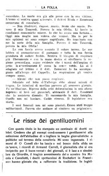 La folla periodico settimanale illustrato