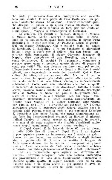 La folla periodico settimanale illustrato