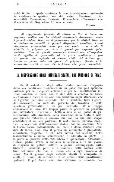 La folla periodico settimanale illustrato