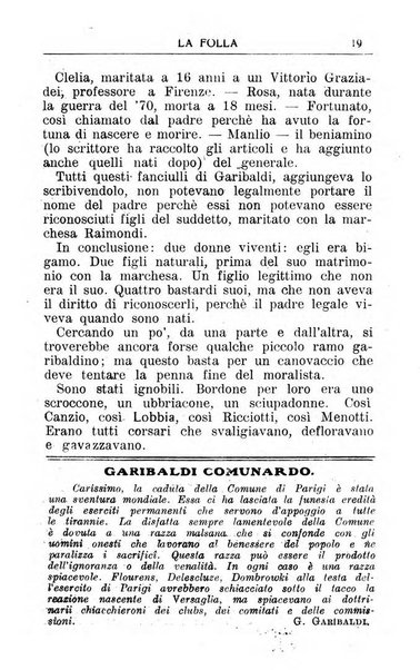 La folla periodico settimanale illustrato