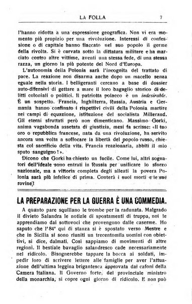 La folla periodico settimanale illustrato