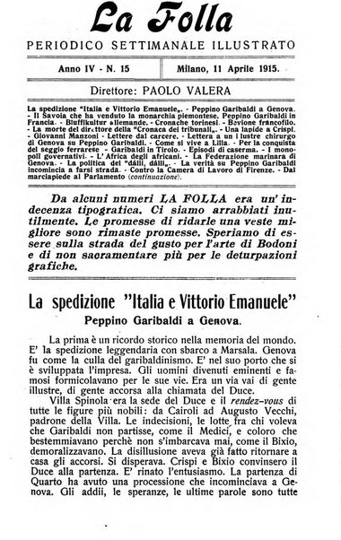 La folla periodico settimanale illustrato