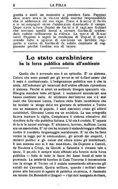 La folla periodico settimanale illustrato