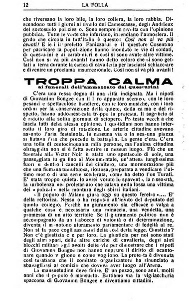 La folla periodico settimanale illustrato